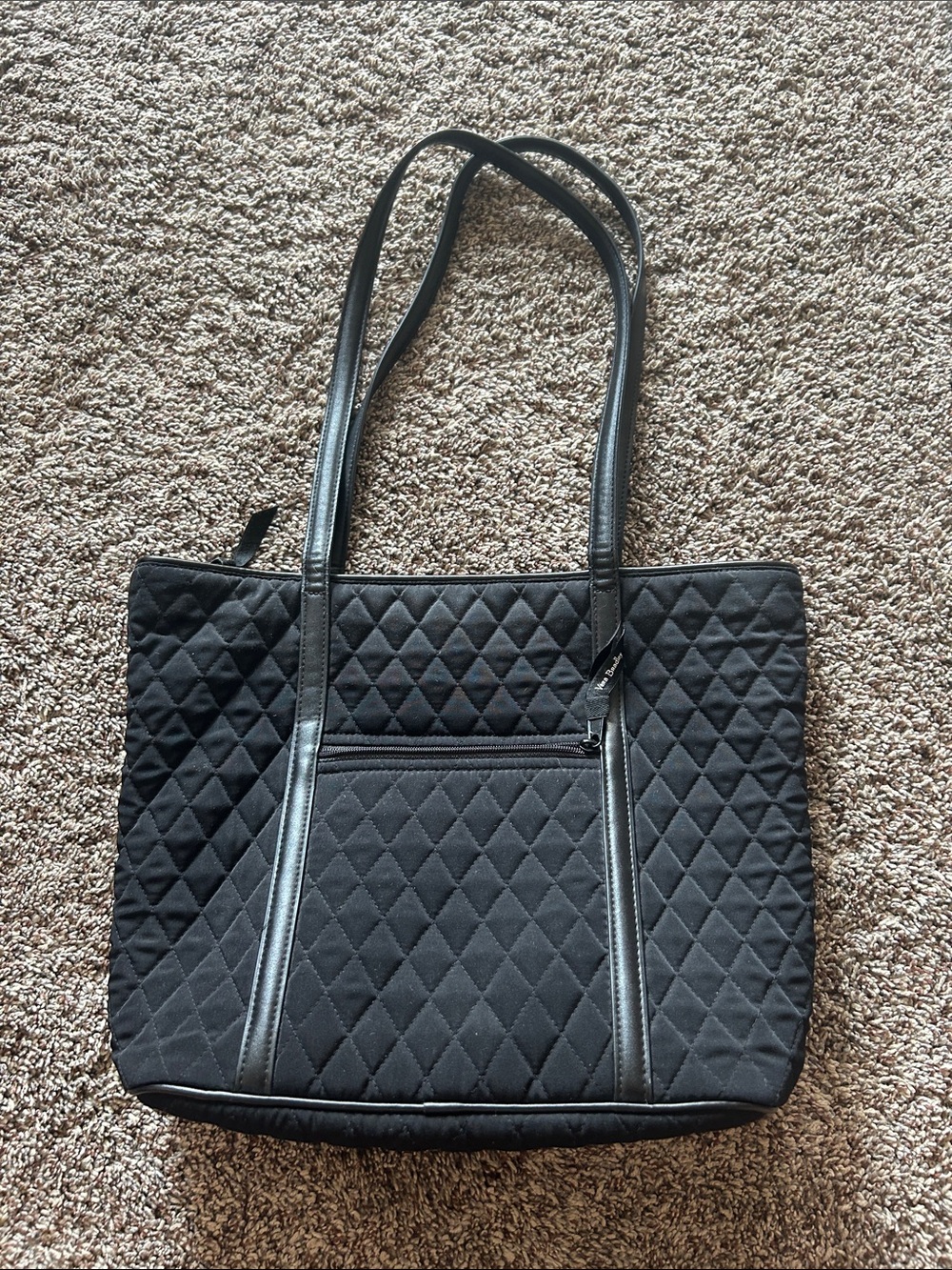 Black Vera Bradley Quilted Women's Tote Bag - Classic Everyday Carry